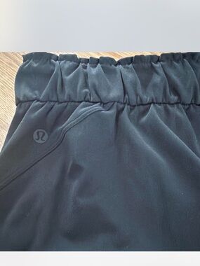 Lululemon Black Athletic pants with Ruched Waistband